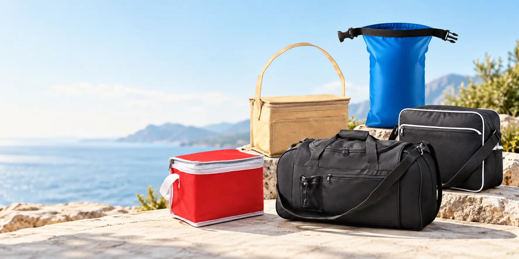 Sacs de sport et sacs d’extérieur publicitaires personnalisés avec sacs étanches et isothermes