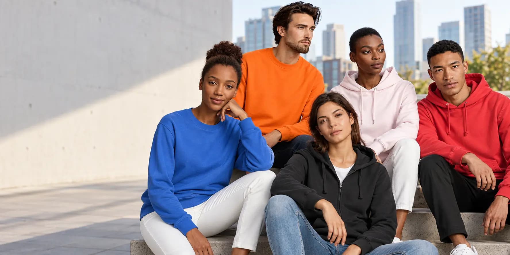 Sweatshirts publicitaires Midocean à col rond, à capuche et zippés