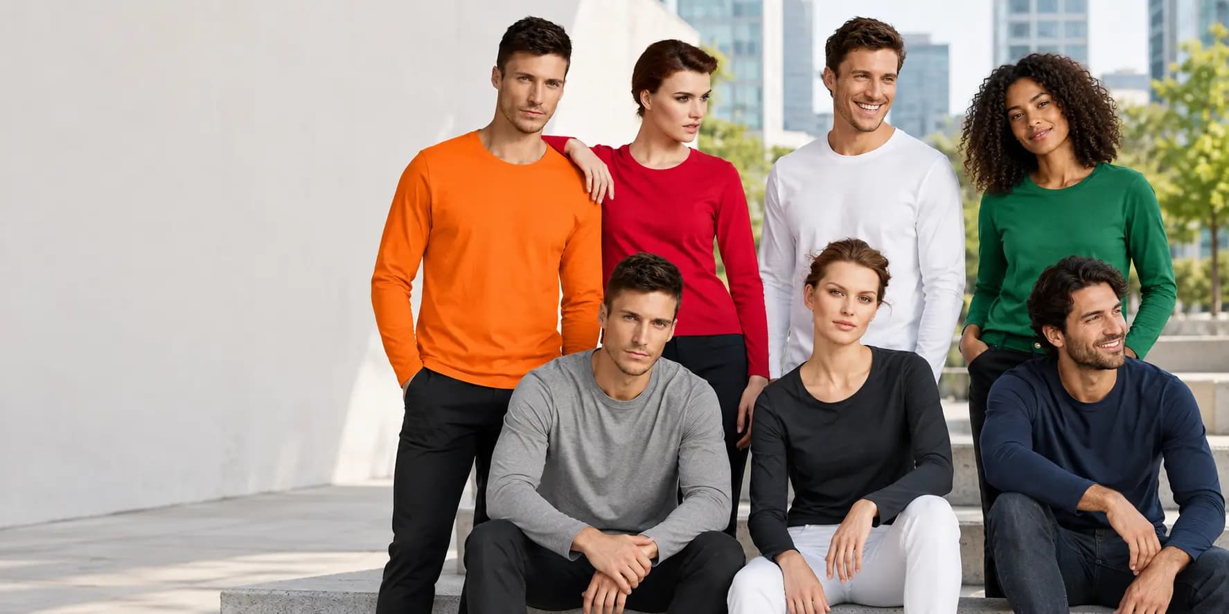 T-shirts publicitaires Sols à manches longues pour homme, femme et enfants