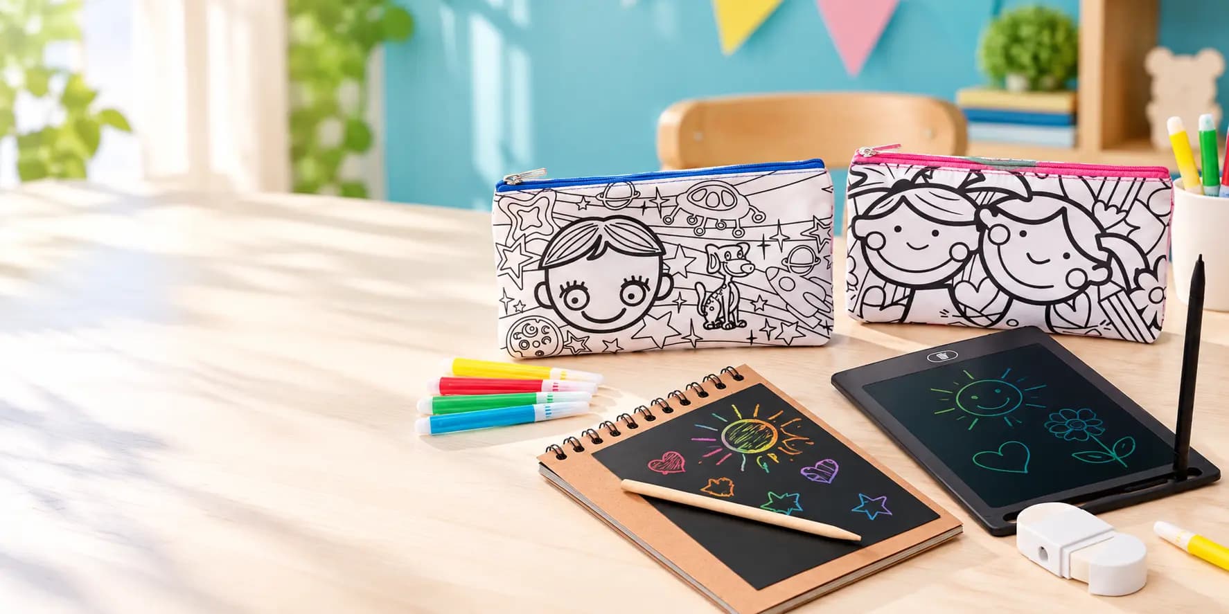 Trousses et accessoires d’écriture et de coloriage pour enfants Midocean