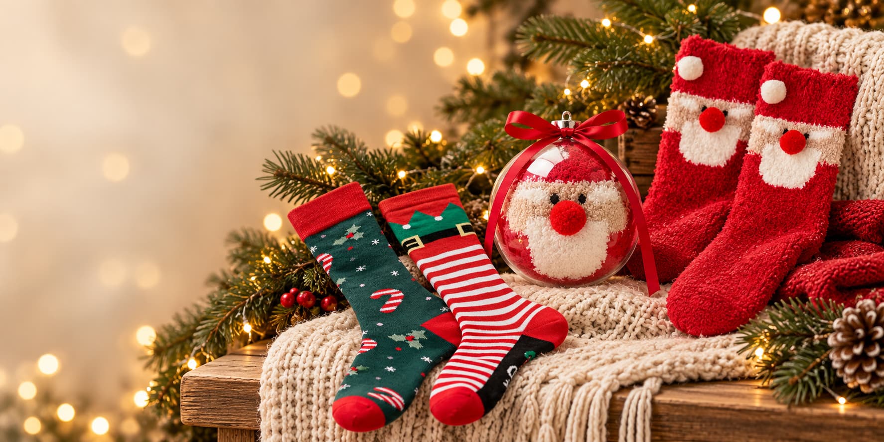 Bonnets, chaussettes et accessoires textiles de Noël Midocean