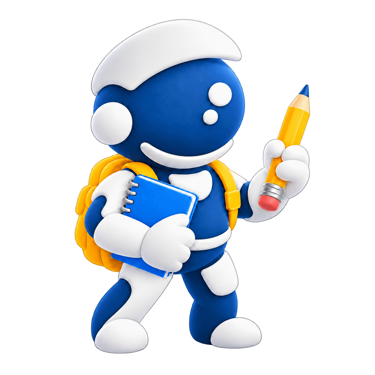 Mascotte Aveniris prête pour l’école avec un crayon BIC