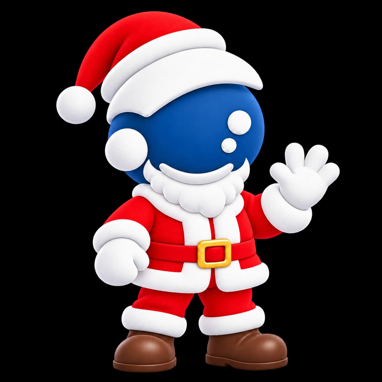 Mascotte Aveniris en tenue de Noël
