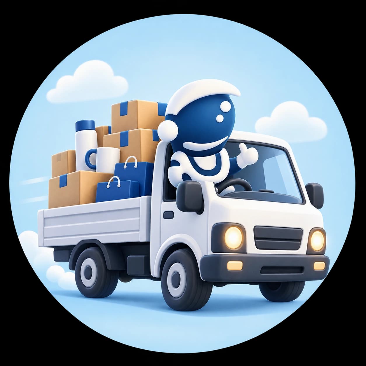 Mascotte Aveniris pour les commandes rapides sur stock