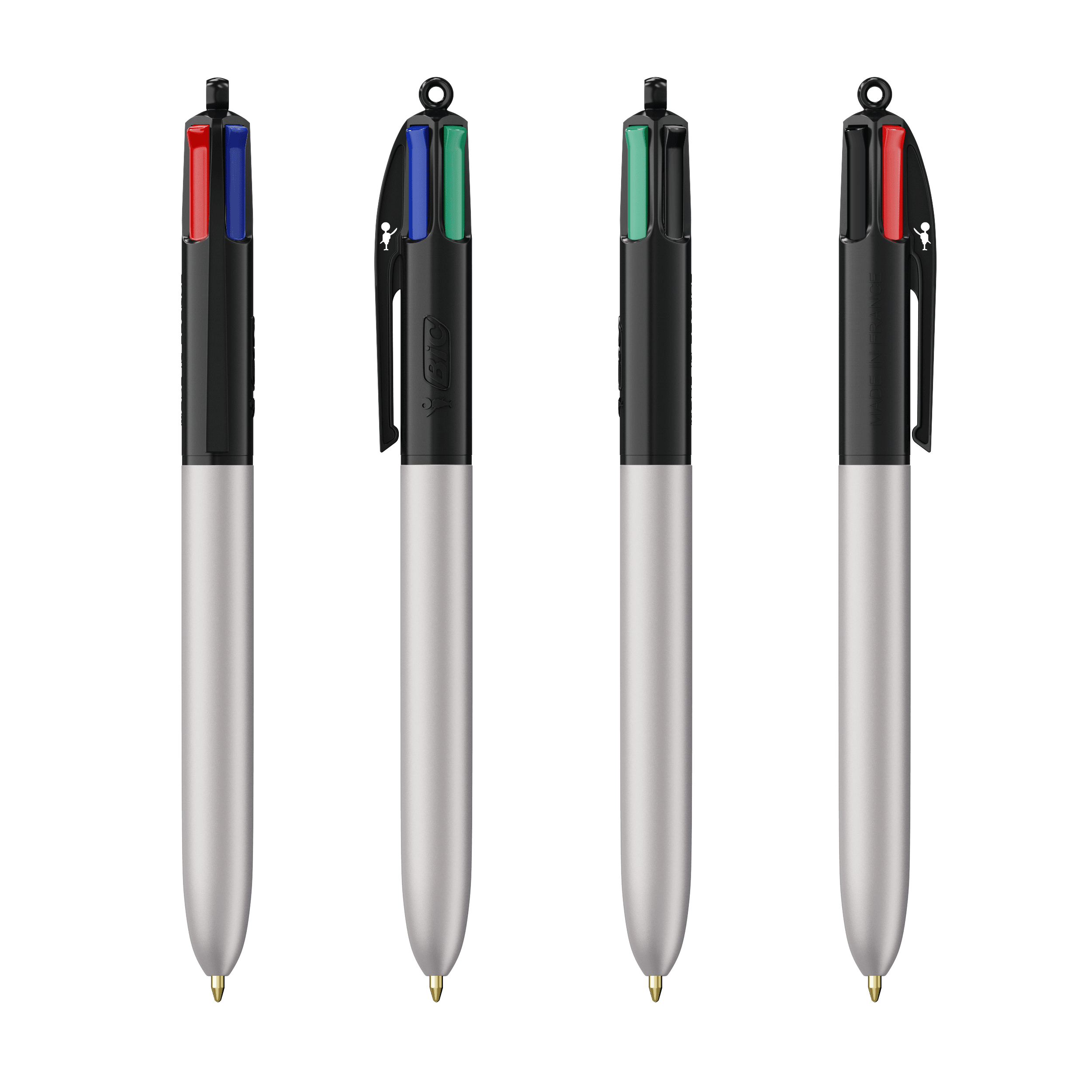 BIC® 4 Couleurs® Glacé with Lanyard personnalisable