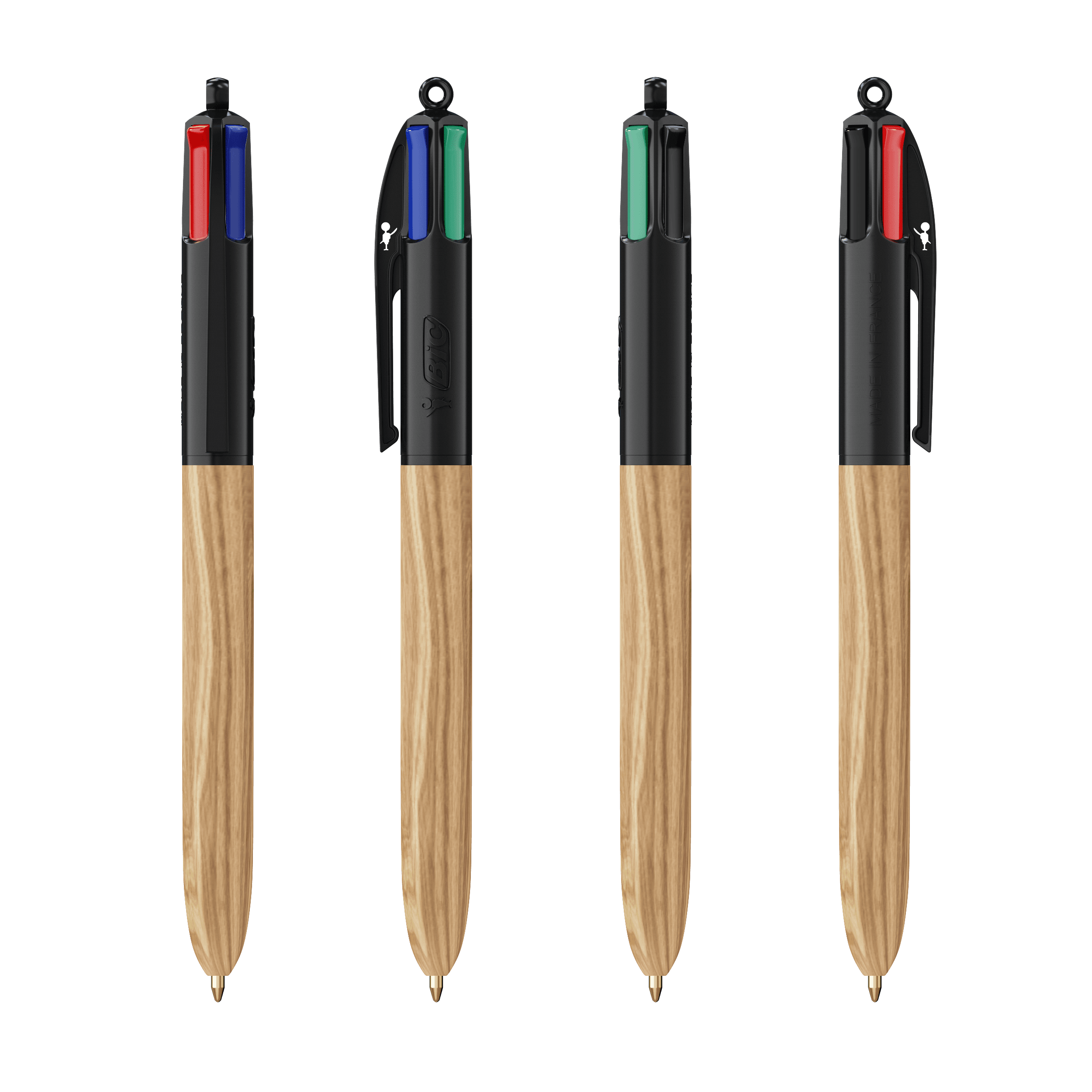 BIC® 4 Couleurs® Wood Style personnalisable