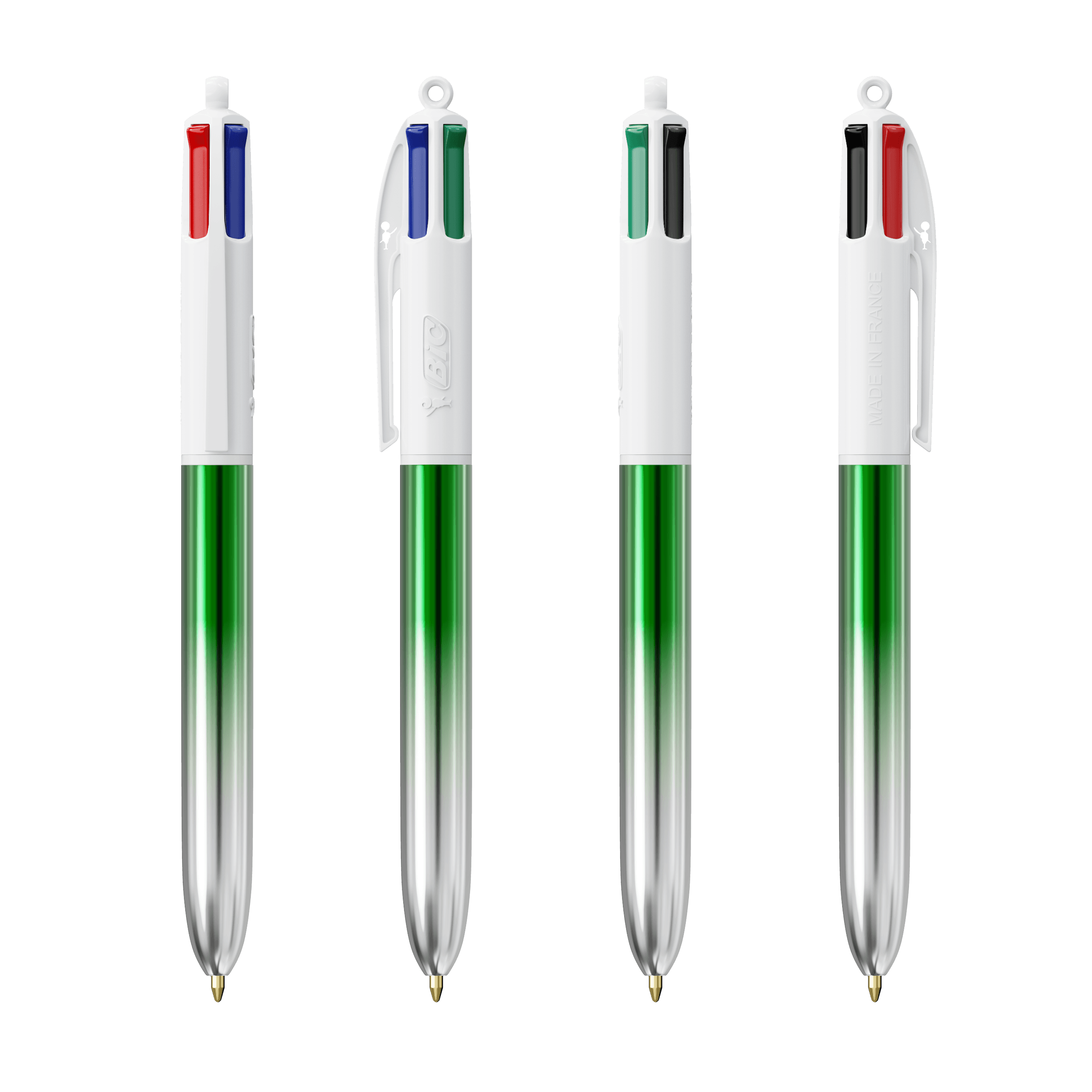BIC® 4 Couleurs® Bicolor + lanyard personnalisable