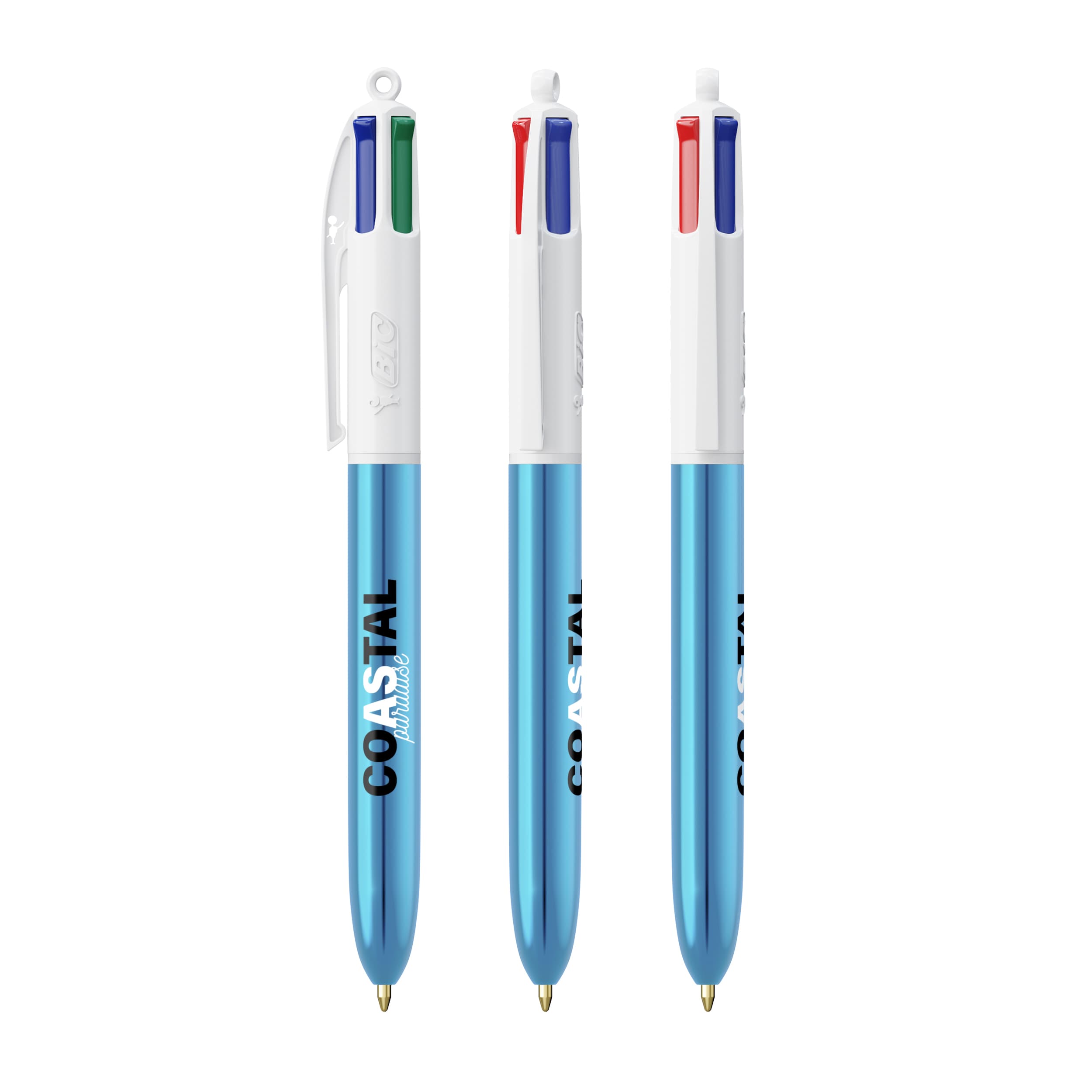 BIC® 4 Couleurs® Shine ballpen personnalisable