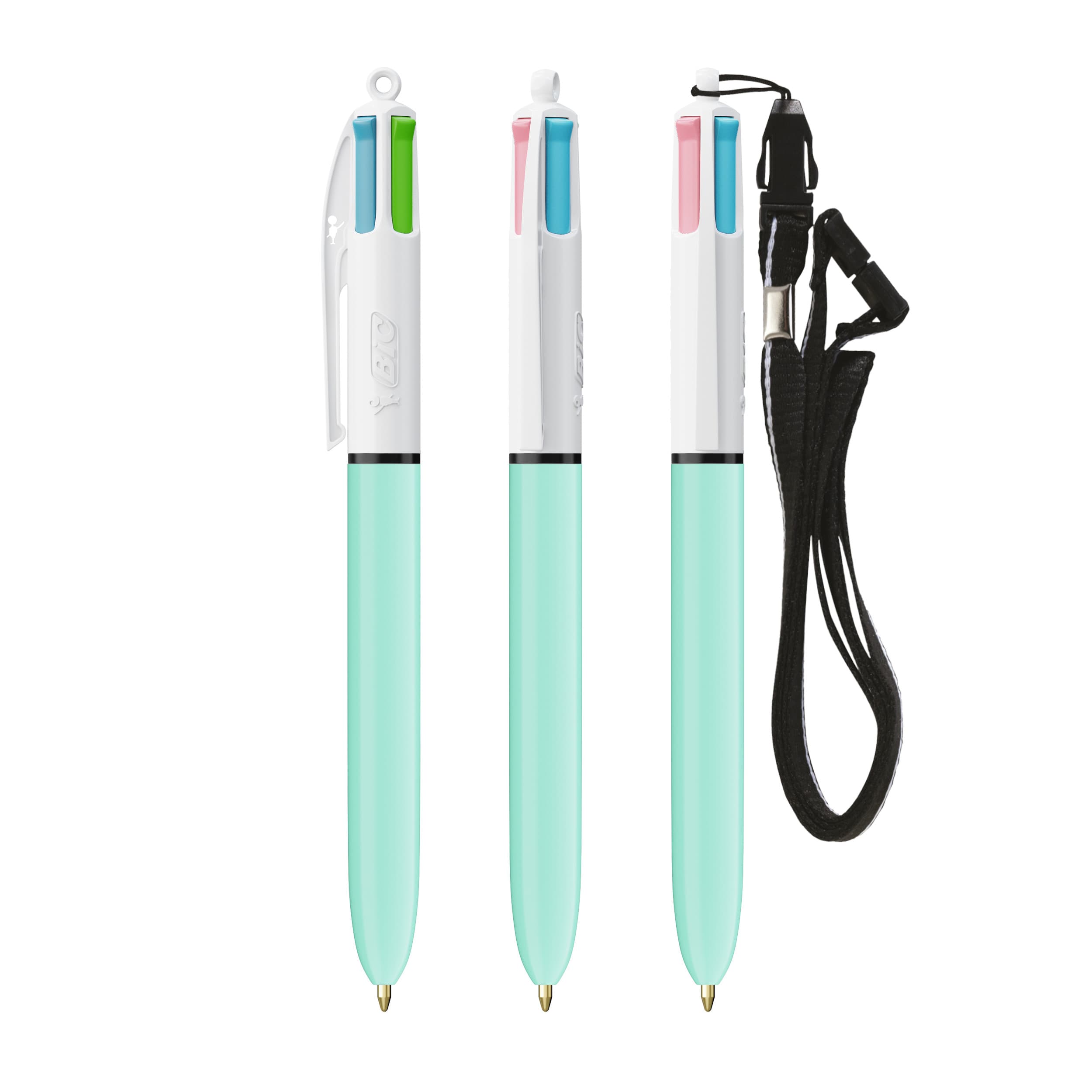 BIC® 4 Couleurs® Fashion with Lanyard ballpen personnalisable