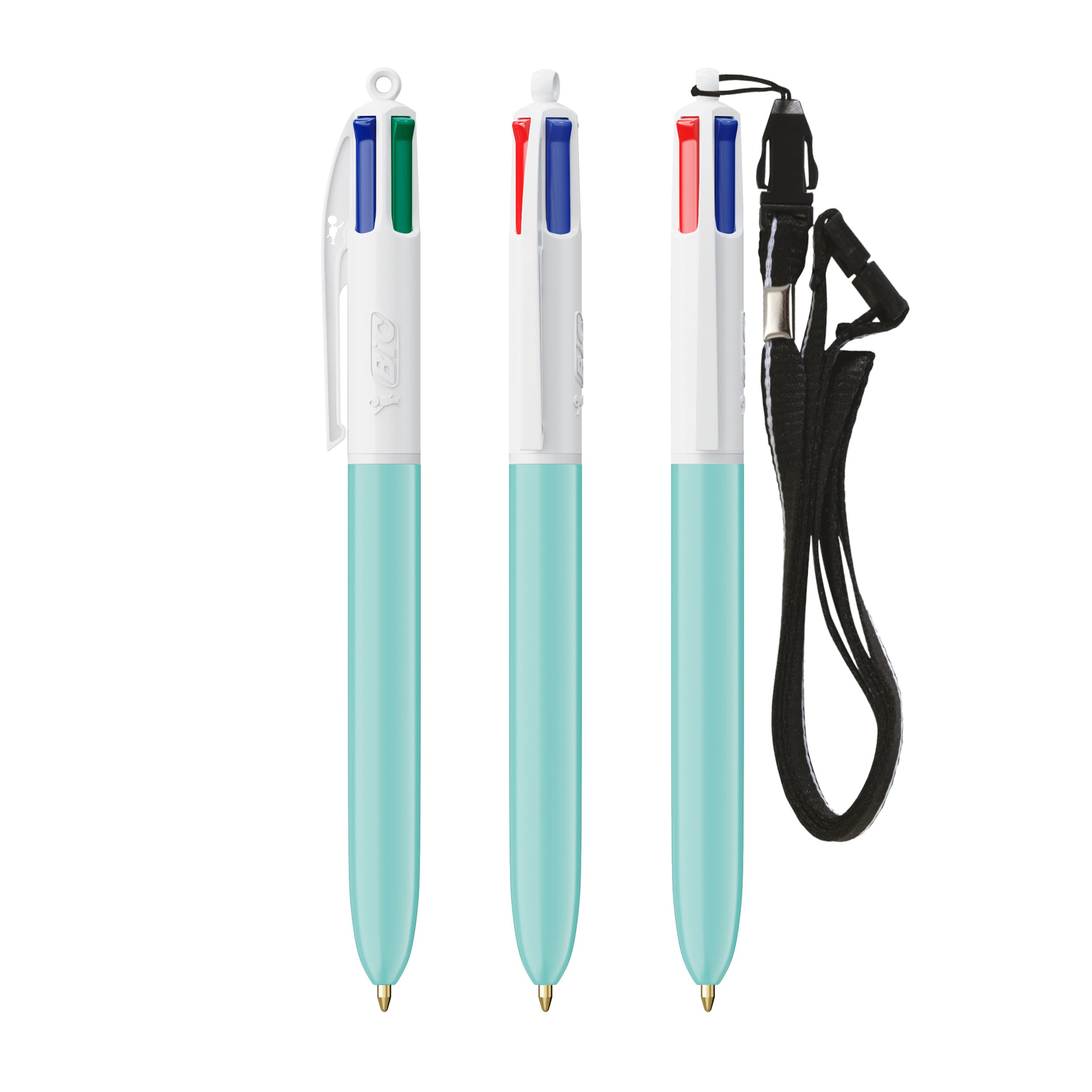 BIC® 4 Colours® ECO + lanyard personnalisable