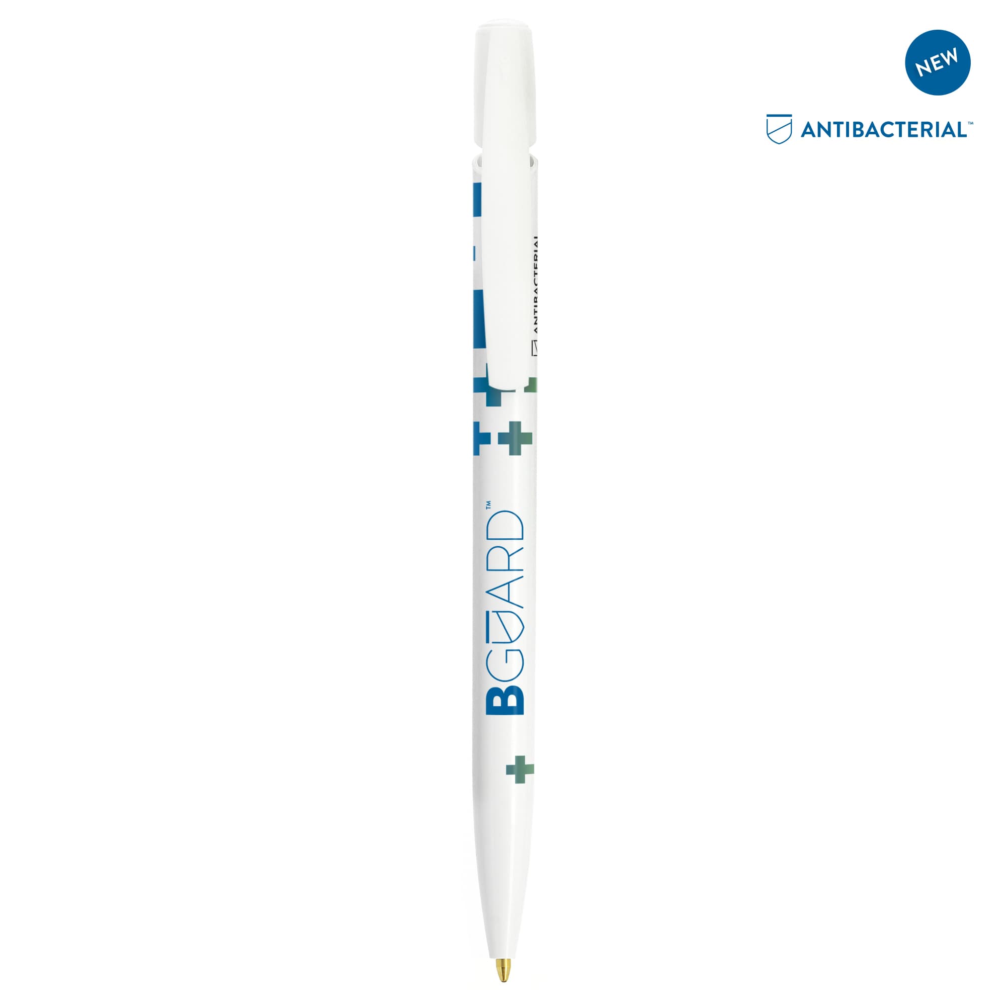 BIC® Media Clic BGUARD™ Stylo-bille antibactérien Antibac. Logo personnalisable