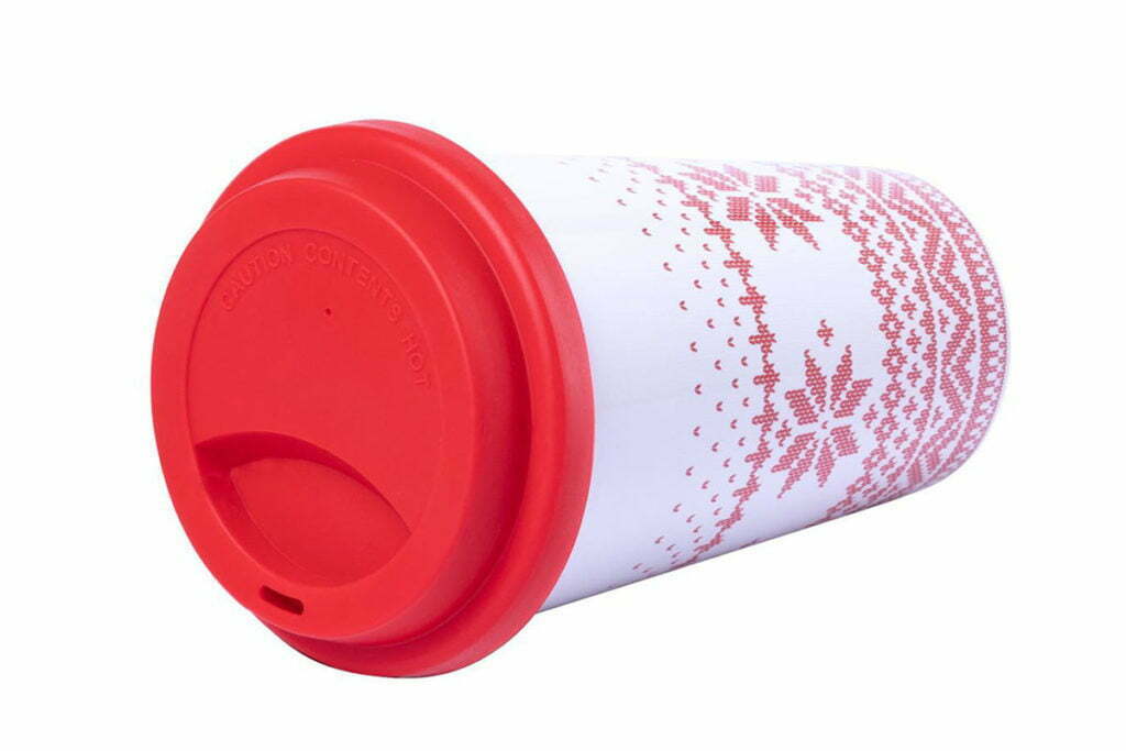 Mug avec couvercle décors Noël Mug avec couvercle décors Noël